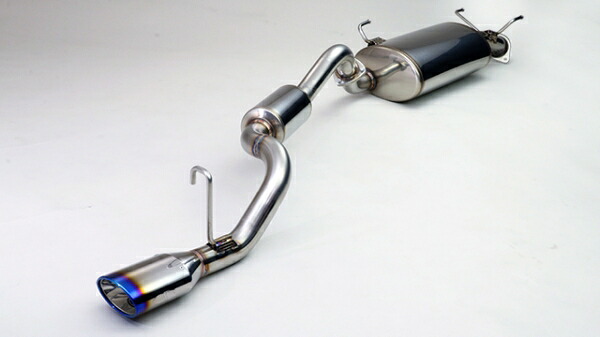 ガナドールハイエースバン / レジアスエースバン TRH200V eco10 (P.B.S搭載) マフラー シングル出し テール部のみチタニウム製ブルー｜オートパーツ ダイレクト