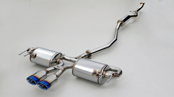 ガナドールシビック ハッチバック FK-7 CVT Vertex Sports (P.B.S搭載)マフラー オーバル (テール部のみ チタニウムブルー発色)|オートパーツ ダイレクト