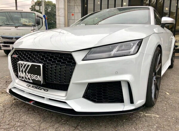 ネクストイノベーションアウディ TT RS 8S フロントアンダースポイラー グロスブラック|オートパーツ ダイレクト
