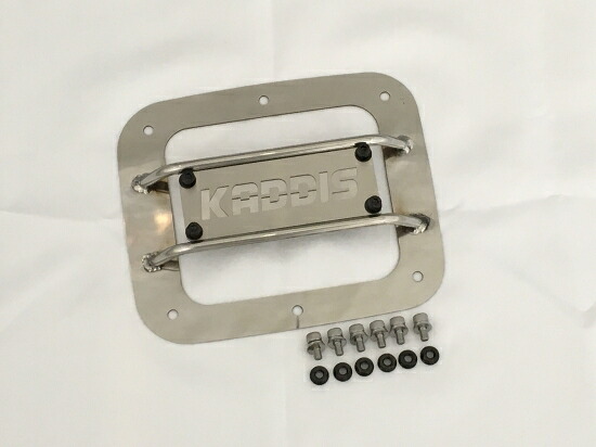 ロードハウスデリカ D5 中期/後期 KADDIS フュエルリッドプロテクター ステンレス ロゴ KADDIS｜オートパーツ ダイレクト