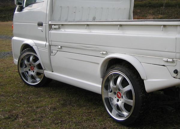 スズキキャリー5１キャリー荷台サイドパネル4枚セット キャリーDC51T CARRY I サイドパネルキット4Pcs 塗装済み : エアロ