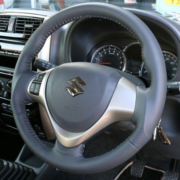 ピストンジムニー JB43 9型 (2014年7月以降の車) オールレザーステアリング ブラックステッチ｜オートパーツ ダイレクト
