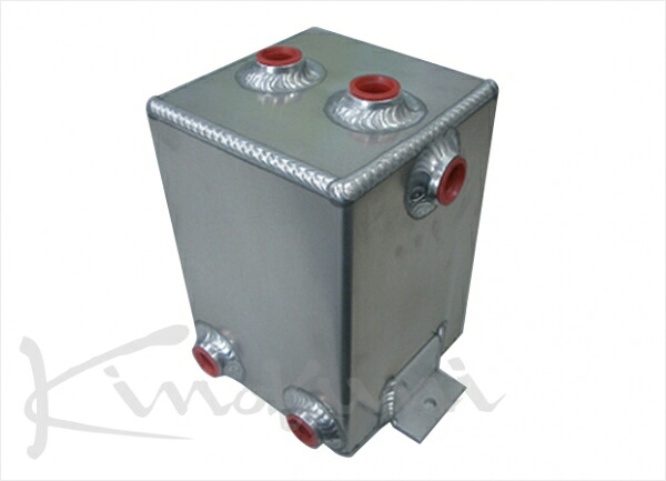 キノクニキノクニ Kinokuni ランマックス アルミコレクタータンク(132&times;132&times;H260/4L)3/4 -16 6H｜オートパーツ ダイレクト