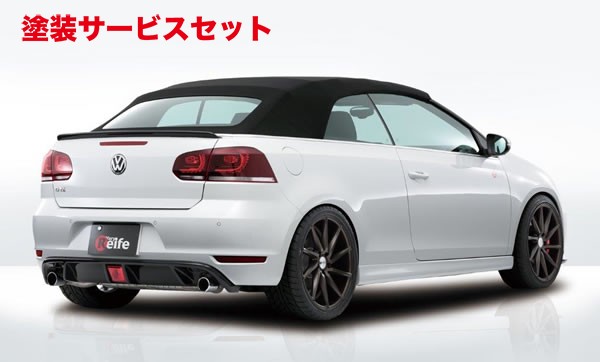 当社塗装品 ガレージベリーGOLF 6 カブリオレ GTI リアディフューザー カーボン製【個人宅発送不可】｜オートパーツ ダイレクト 75,865円