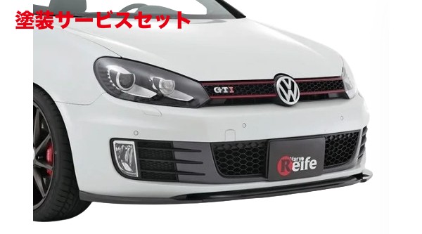 当社塗装品 ガレージベリー GOLF 6 GTI フロントリップスポイラー カーボン製【個人宅発送不可】