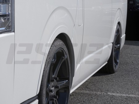 エセックス CRS シーアールエス ハイエース 200系 リーガルフェンダー 出幅6mm ABS製 塗装済 ブラック (209)