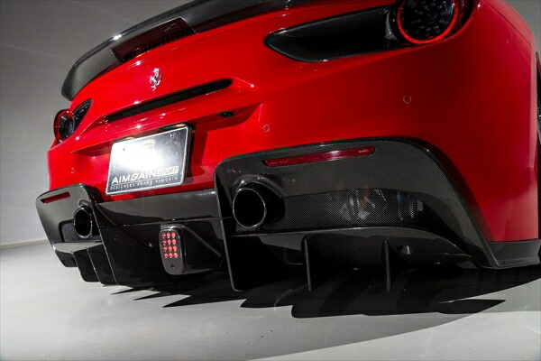 エイムゲインフェラーリ 488GTB F142B AIMGAIN SPORT リアディフューザー (交換タイプ) カメラ無し車｜オートパーツ ダイレクト