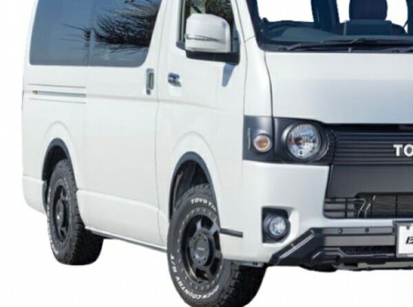 ハイエースEssexリーガルフェンダー　070ホワイトパール 楽天市場】エセックスCRS シーアールエス ハイエース 200系 標準ボディ