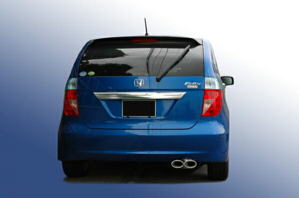 ノブレッセ Edix 前期 純正バンパー専用 楕円タイコ 片側2本出しマフラー タイプ8テール (中間タイコ無) ハーフステン/2WD/1700cc
