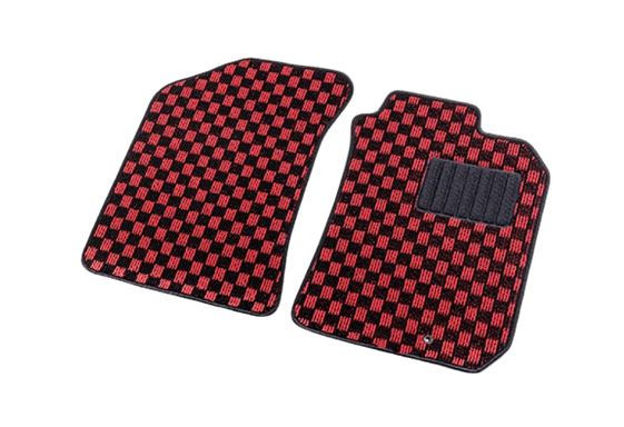 シュピーゲル スクラムトラック DG16T (H25.09～) フロアマット チェック柄 グリーン