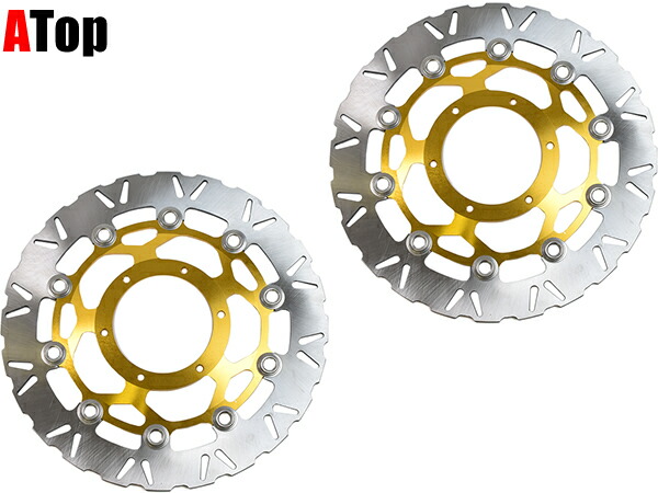 CBR600RR PC40 CBR1000RR SC57 フロントディスクローター セット フローティングタイプ ゴールド 310φ 310mm カスタム パーツ