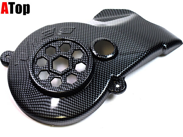 沖縄からアドレスＶ１２５シリーズリアルカーボンクランクケースカバーワンオフ 沖縄からアドレスV125シリーズリアルカーボンクランクケース