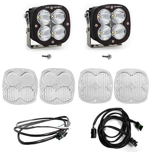 Aピラーマウント LED ライト キット フォード ブロンコ アップフィッタースイッチ付車両 2021年以降現行 XL Sport スポットライト ドライビングコンボレンズ ワイドコーナリングレンズ付き BajaDesigns バハデザイン 正規品