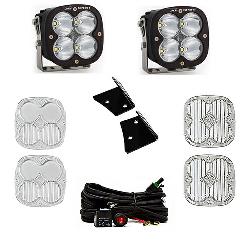 Aピラーマウント LED ライト キット ジープ JKラングラー 2007-2018年 XL Sport スポットライト ドライビングコンボレンズ ワイドコーナリングレンズ付き BajaDesigns バハデザイン 正規品｜オートプロズ 店