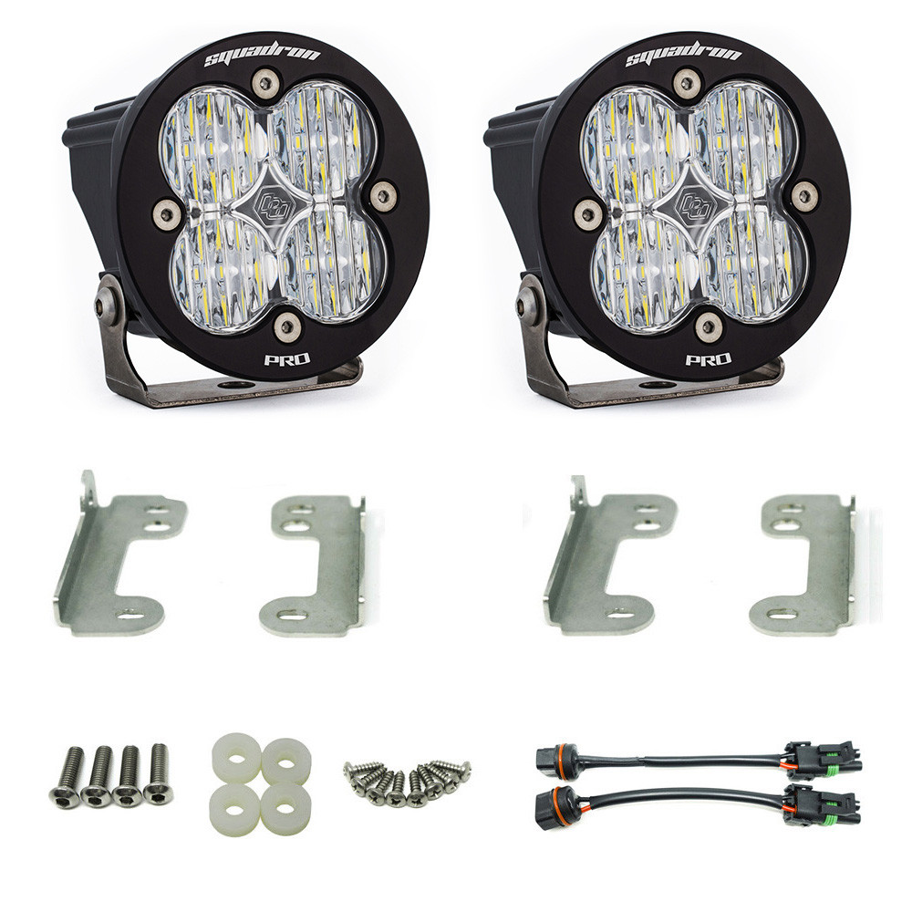 LED フォグライトキット ジープ JK ラングラー スタンダードバンパー 2007-2009年式 クリア Squadron-R Pro LEDライトワイドコーナリング BajaDesigns バハデザイン 正規品