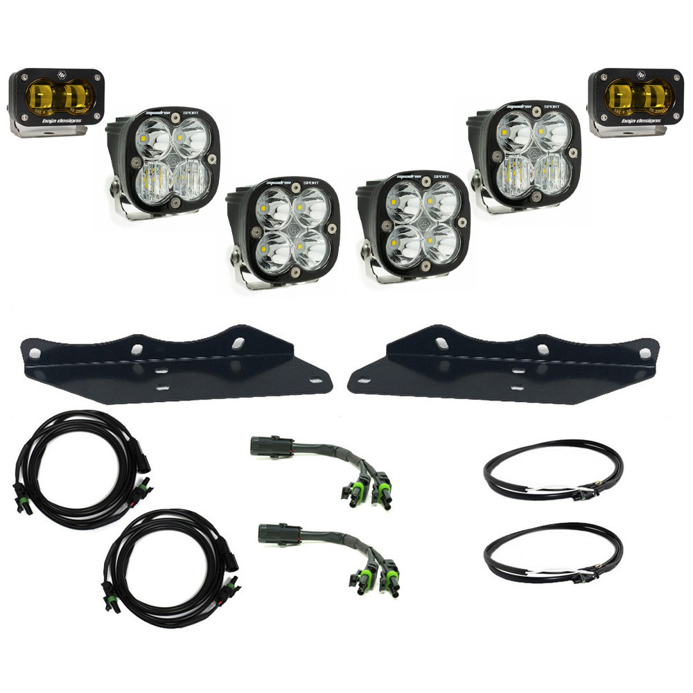 LED フォグライトキット フォード F-150 ラプター 2017-2020年式 アンバー Squadron Sport S2 SAE LEDライト ドライビングコンボ スポット BajaDesigns バハデザイン 正規品