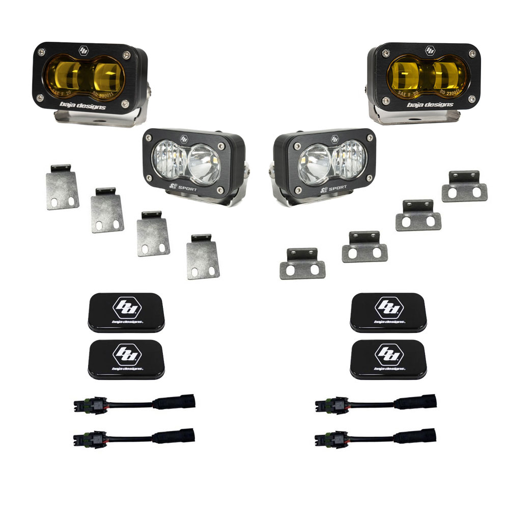 LED フォグライトキット フォード F-150 ラプター 2021年式以降現行 S2 SAE アンバー S2 Sport クリア LEDライト BajaDesigns バハデザイン 正規品
