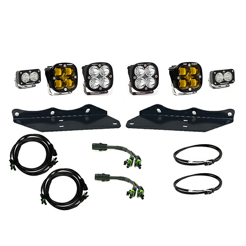 BajaDesigns 正規品 フォード ラプター 2017年以降現行 Squadron SAE/Squadron Sportシリーズ フォグランプキット ホワイト/アンバー