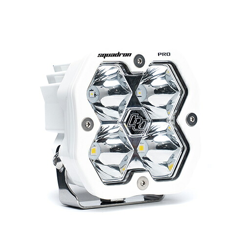 LED スポット ライト Squadron 2.0 Pro 1個 本体カラー:ホワイト BajaDesigns バハデザイン 正規品|オートプロズ 店