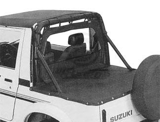 Windjammer BESTOP (スズキ サムライ) ※ブラックデニム SUZUKI SAMURAI 【US直輸入正規品】 全年式 (ウィンドジャマー) (ジムニー) (べストップ)