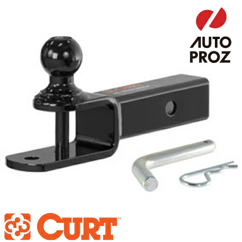 CURT 正規品 トレーラーヒッチ用 ATVボールマウント 2インチ角 1-7/8インチヒッチボール ヒッチピン付 0.25インチライズ メーカー保証付