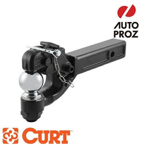 CURT 正規品 ヒッチメンバー/トレーラーヒッチ用 ピントルフック ヒッチボール付 50.8mm/2インチヒッチ角用 メーカー保証付｜オートプロズ 店