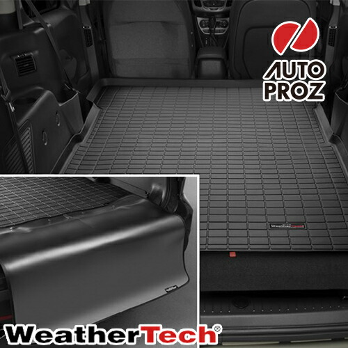 Weathertech 正規品 フィアット 500l 12年式以降現行 アウトバック 500l Xv クロス17年式以降現行 Ndロードスター 500l トレッキング13 17年式 カーゴマット トランクマット バンパープロテクター付き ブラック オートプロズ 店カーゴトレー カーゴ トレイ