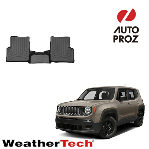 フロアマット ジープ レネゲード 2014年式以降現行 2列目 フロアライナー ブラック Weathertech 正規品