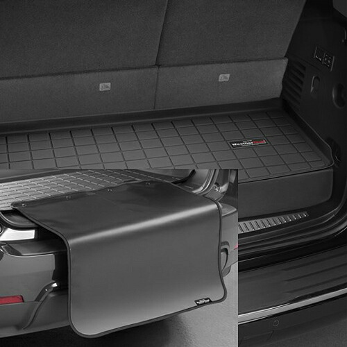 ラゲッジマット トランクマット 日産 アルマーダ インフィニティ QX80 2024年以降現行 3列目以降 バンパープロテクター付き カーゴトレー ブラック WeatherTech ウェザーテック 正規品｜オートプロズ 店