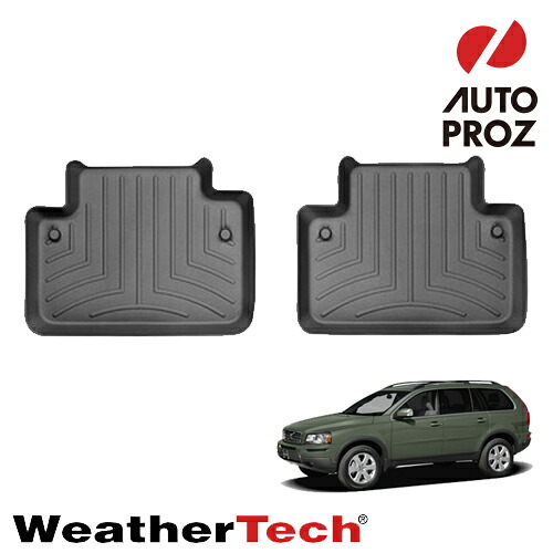 フロアマット ボルボ XC902002-2015年式 2列目 フロアライナー 2ピース ブラック Weathertech 正規品|オートプロズ 店