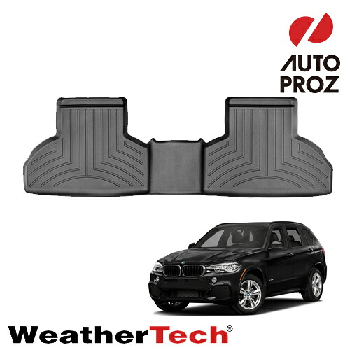 フロアマット BMW X5 2013年式以降 F15型 X6 F16型 2列目 フロアライナー ブラック Weathertech 正規品|オートプロズ 店