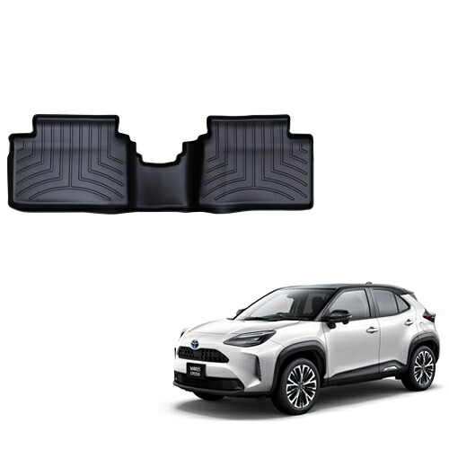 フロアマット トヨタ ヤリス クロス ハイブリッド AWD 2023年以降現行 2列目 フロアライナー ブラック WeatherTech ウェザーテック 正規品