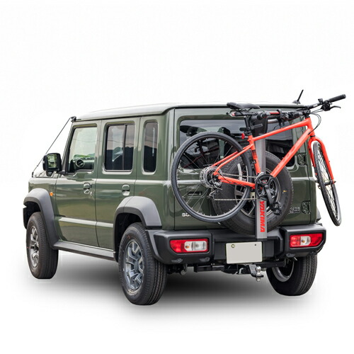 YAKIMA 正規品 スペアライド 2台積載 スズキ ジムニー JB64 シエラ JB74 ノマド JC74 2018年式以降現行 背面スペアタイヤ取付サイクルキャリア|オートプロズ 店