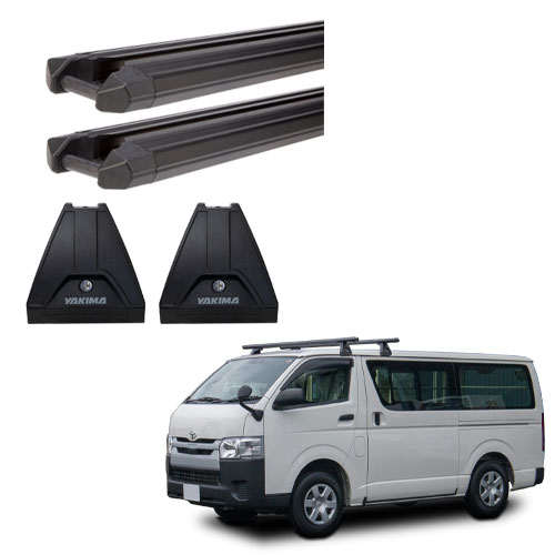 HDベースキャリア 耐荷重100kg クロスバー トヨタ H200系 ハイエース オーストラリアスタイル ベースセット 150mmガーターマウント YAKIMA ヤキマ 正規品