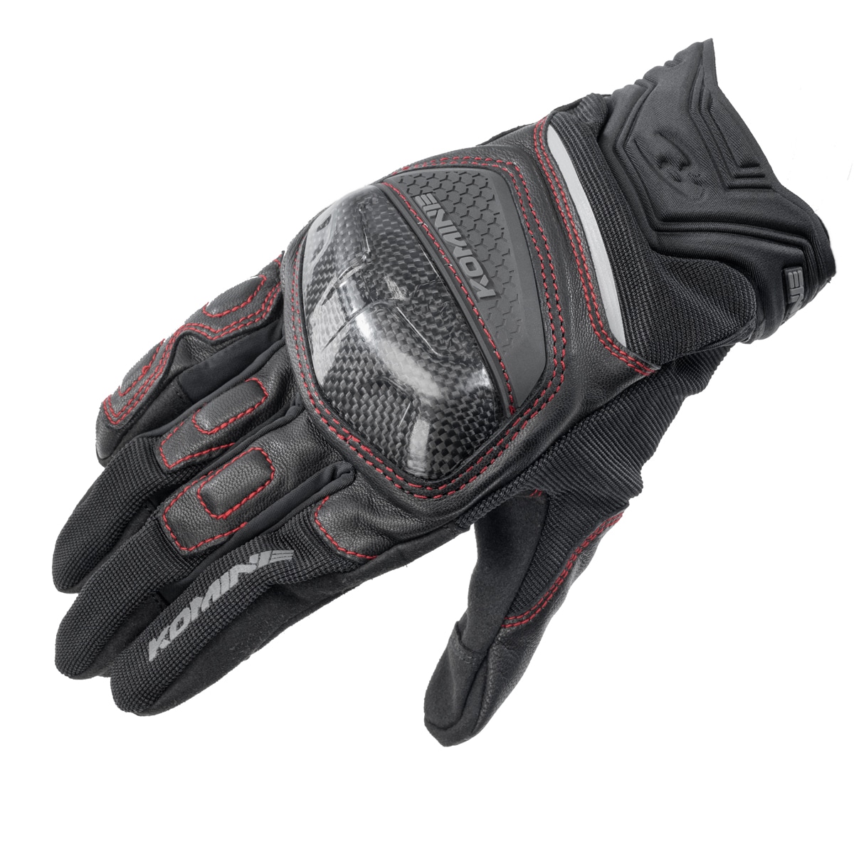 コミネ KOMINE GK-268 カーボンメッシュグローブ BLACK RED XLサイズ