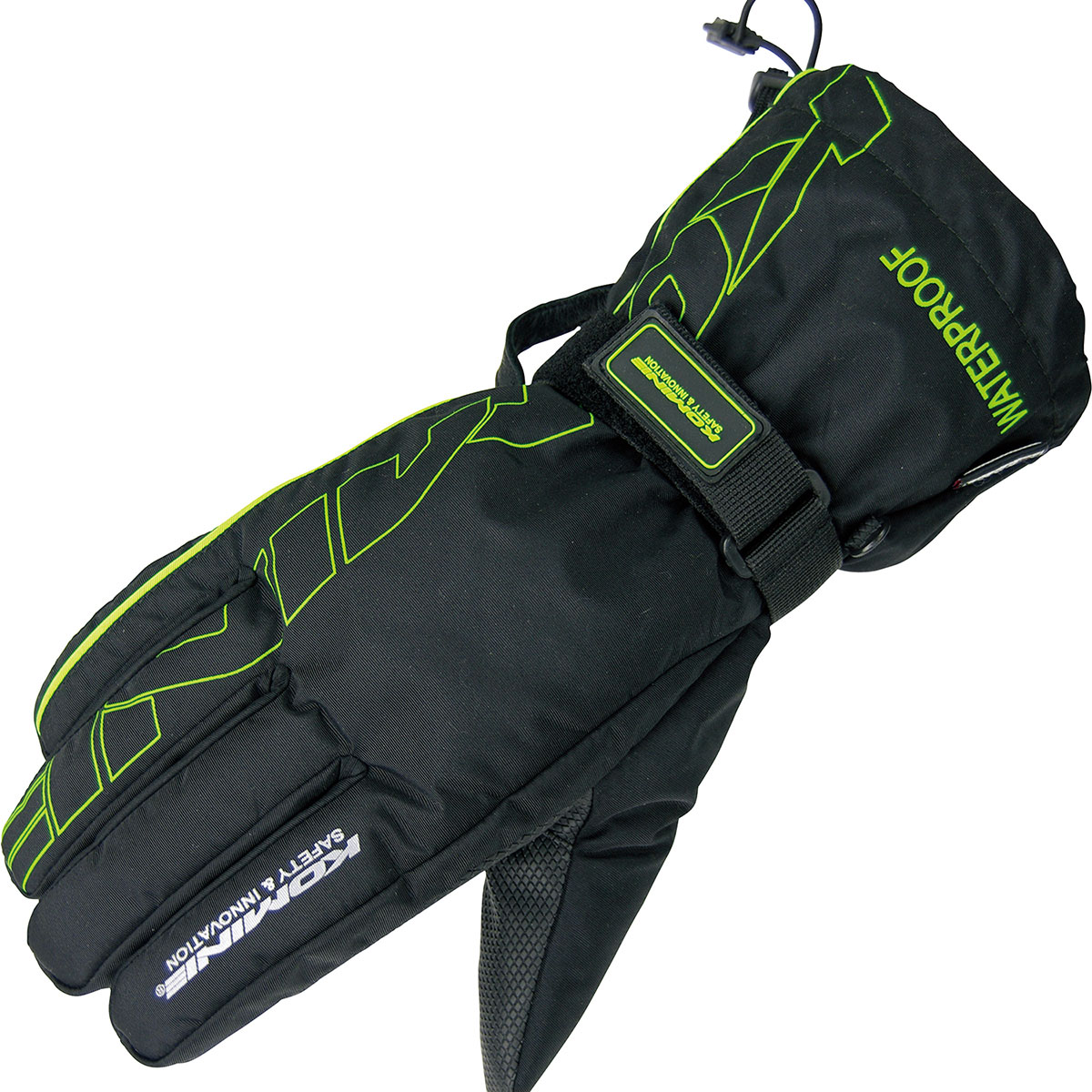 コミネ(KOMINE) GK-132 レインオーバーグローブ Black/Green XLｻｲｽﾞ