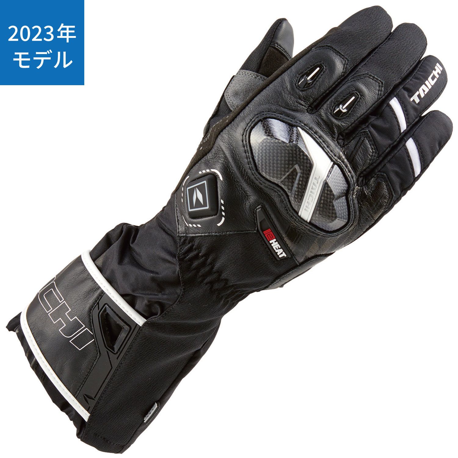 RSタイチ(アールエスタイチ) バイクグローブ 2023年モデル RST654 | e-HEAT アームド グローブ［3colors］ BLACK/WHITE　XLサイズ