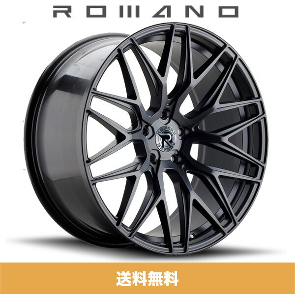 ロマノRFR03(ROMANO RFR03) 20x9J フロント 20x10.5J リア Matte Black マットブラック色ブランクホイール4本セット (送料無料)|オートストック autostock
