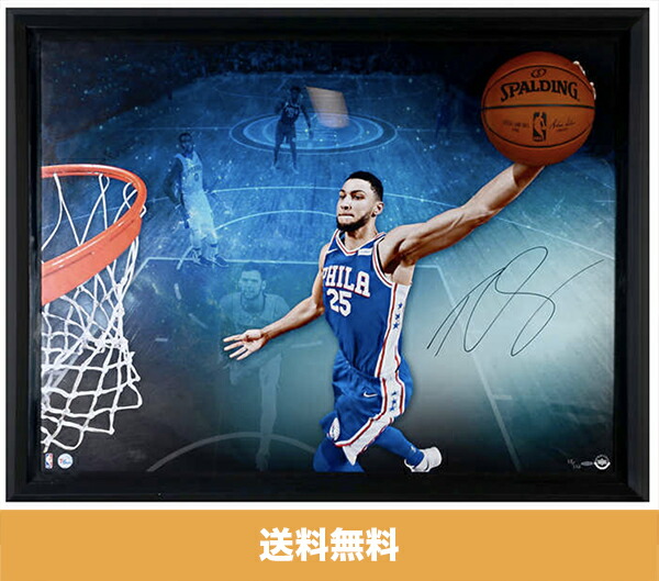 ベン・シモンズ直筆サイン入り額入り写真 (132 cm x 102 cm) Ben Simmons Autographed Framed Picture (送料無料)