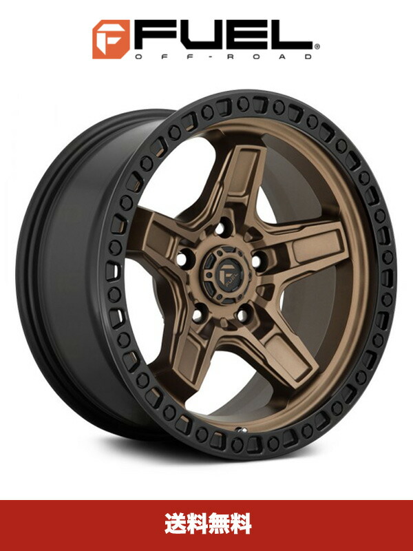 【楽天市場】トヨタランドクルーザープラド用フューエル キッカー 20x9J マットブロンズ ブラックリング ホイール4本セット FUEL