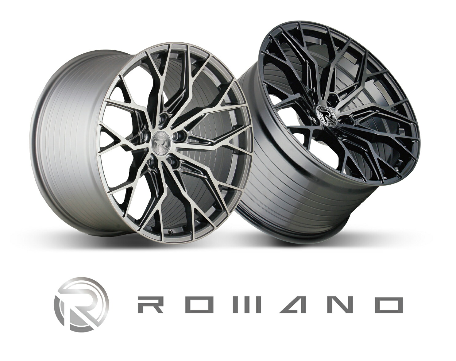 極美ロマノホイール(ROMANO RFR02) 20x8.5j 4本タイヤ付 楽天市場】ロマノRFR02(ROMANO RFR02) 20x9J Matte Black マット