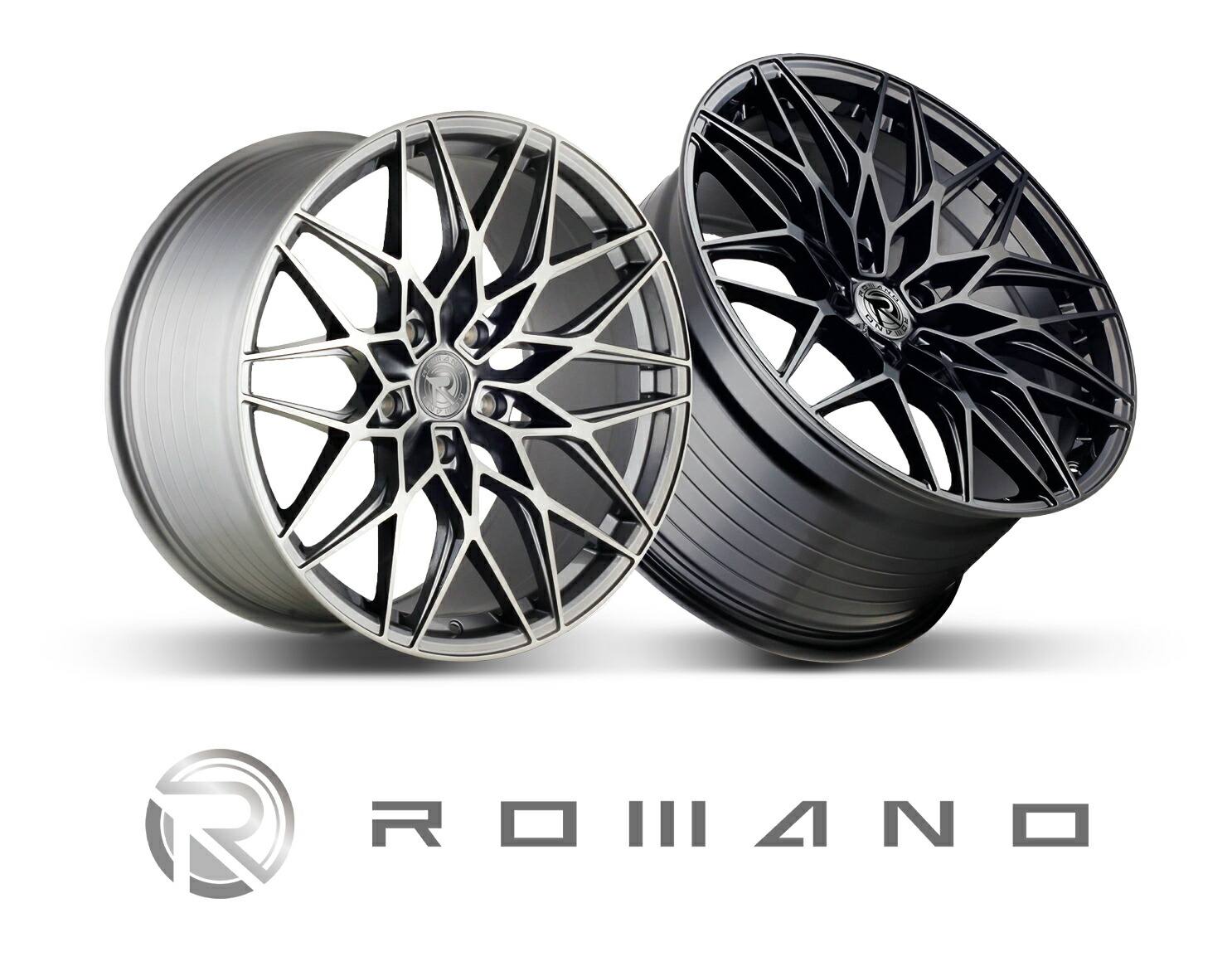 ロマノ RFR06 (ROMANO RFR06) 20×10.5Jフロント リア マットブラック Matte Black マットシルバー Matte Silver ブランクホイール４本セット (送料無料)
