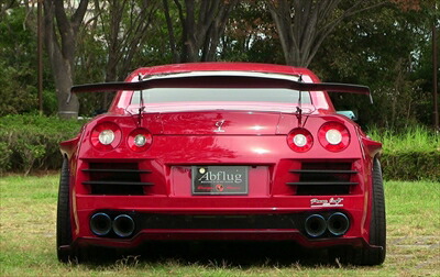 GT-R35 スワンネックリアウィング Lowタイプ/カーボン W\u003d1830 D\u003d240 H\u003d250 クリア塗装済み 189,021円