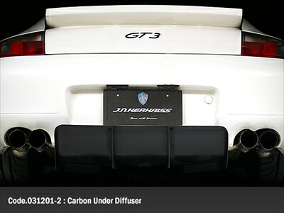 ポルシェ 996 GT3 リアアンダーディフューザー (カーボン) (前期)