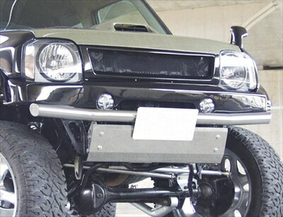 楽天市場】ジムニー JB23W 猪狩り フロント バンパーガード ブラック