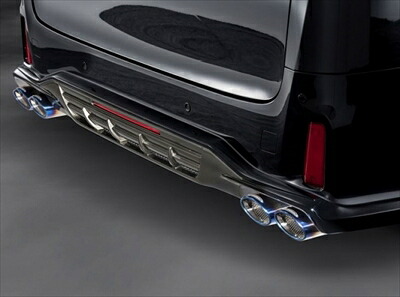 ヴェルファイア 30系 Zグレード 前期 RICERCATO リアアンダースポイラー+LEDセット FRP製 塗装済み｜Autostyle