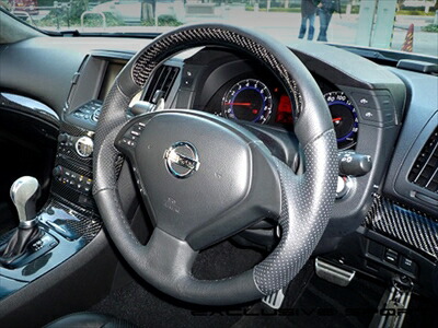 楽天市場】V36 スカイライン Sedan Steering Wheel Leather+GunGrip : Autostyle