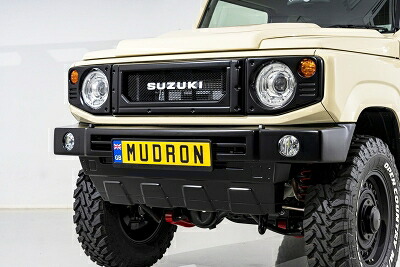 JB74W ジムニーシエラ MUDRON ADVENTURE ARMY フロントバンパー タイプ1+バンパーエクステンション (純正フォグランプ可能) 素地 塗装取付｜Autostyle