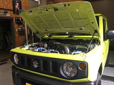 ジムニー JB64W ボンネットダンパー ブラックカーボン|Autostyle