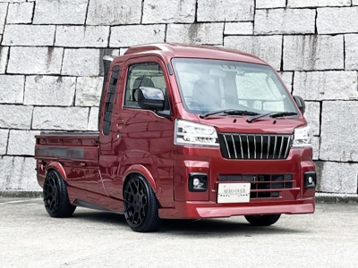 S500P ハイゼットトラック 後期 K-TRIDER フロントスポイラー 塗装取付